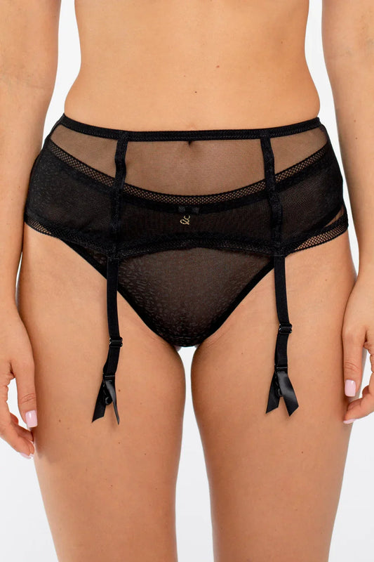 Transparent Tulle Garter Belt Samanta Leo - STREET STYLE