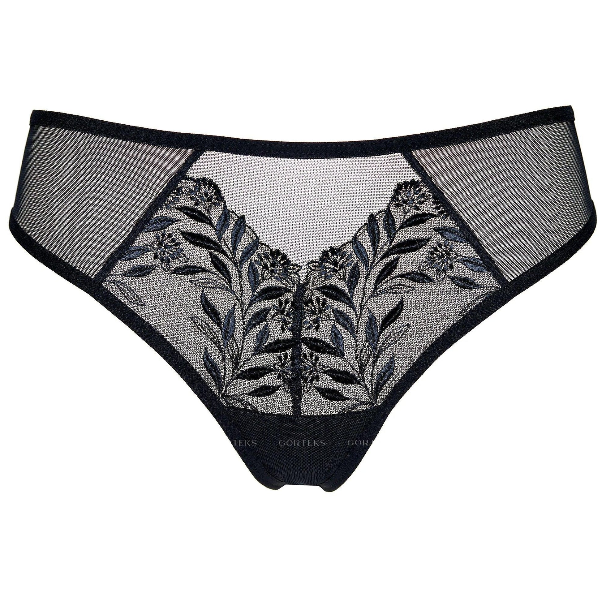Sheer Mid Rise Bikini Panty Gorteks Libby - STREET STYLE