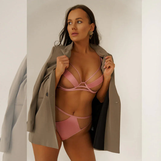 Invisible Soft Thong Panty Kinga Lou Pink - STREET STYLE