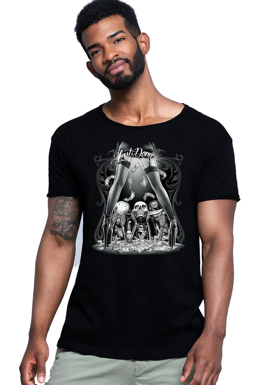Last Dance Tattoo Skull - T-shirt Uomo Urban Slub - STREET STYLE