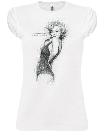 Marilyn Monroe Stilizzata — T-shirt Donna Urban - STREET STYLE