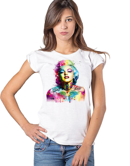 T-shirt Marylin Monroe Stilizzata | Cotone Biologico - STREET STYLE