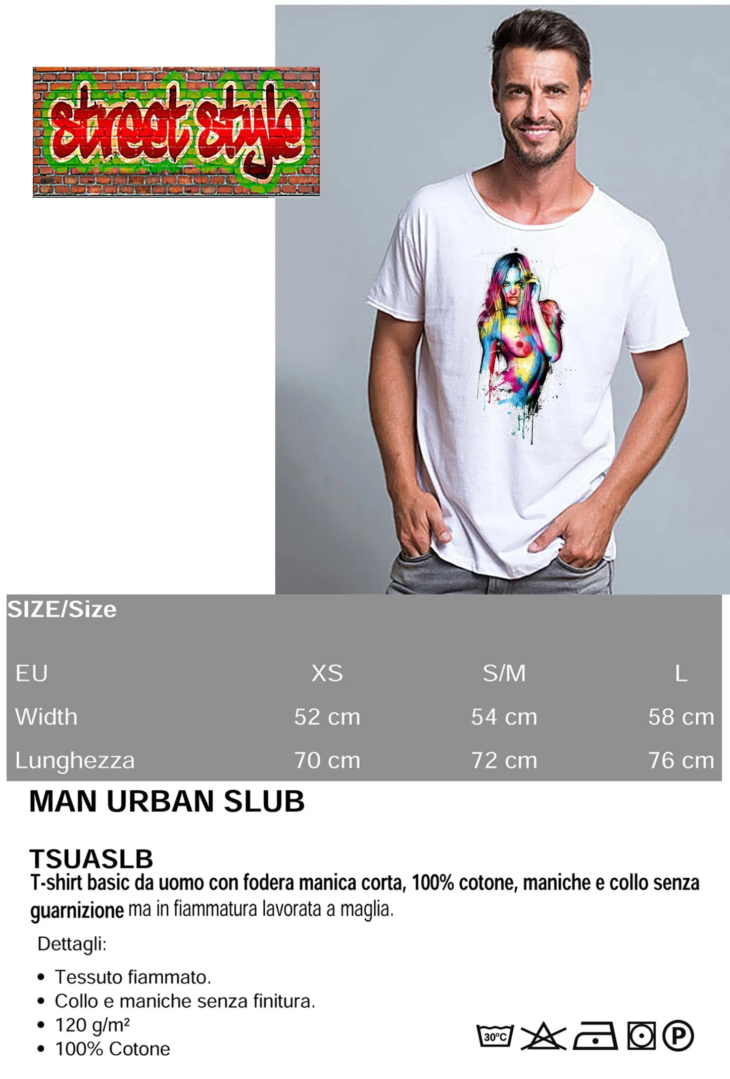 Mujeres Bonitas Color Stilizzato Sexy 18-20-42 T-shirt Urban Slub Men Uomo 100% Cotone Fiammato JK - STREET STYLE