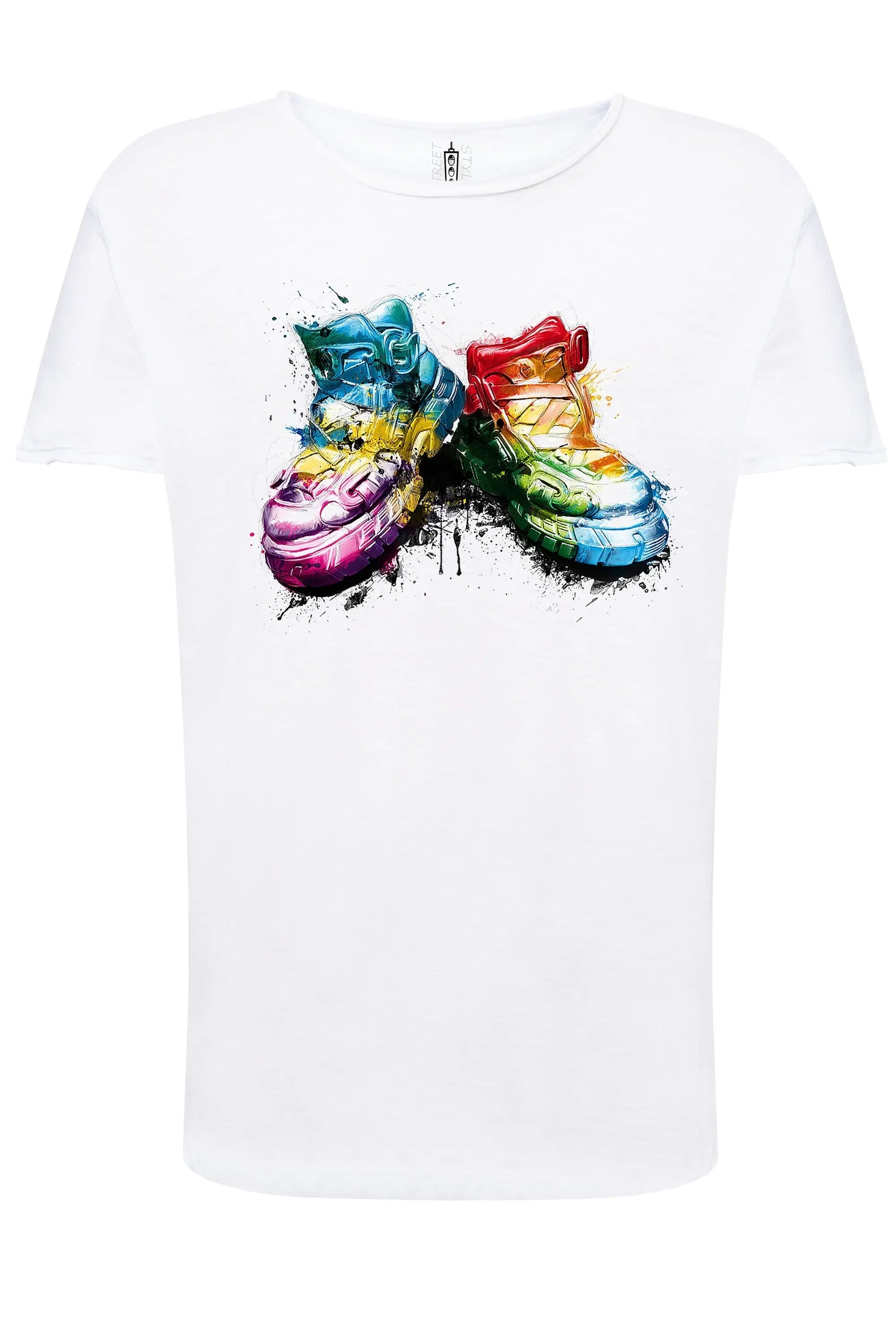 My Shoes Color Artistico Stilizzato 18-20-57 T-shirt Urban Slub Men Uomo 100% Cotone Fiammato JK - STREET STYLE