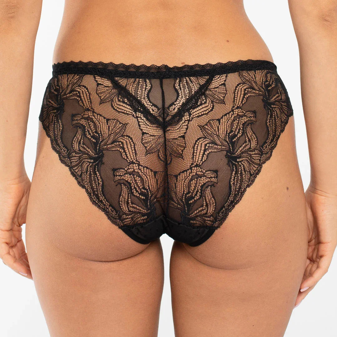 Sheer Mesh Polka Dot Bikini Panty Samanta Nyks - STREET STYLE