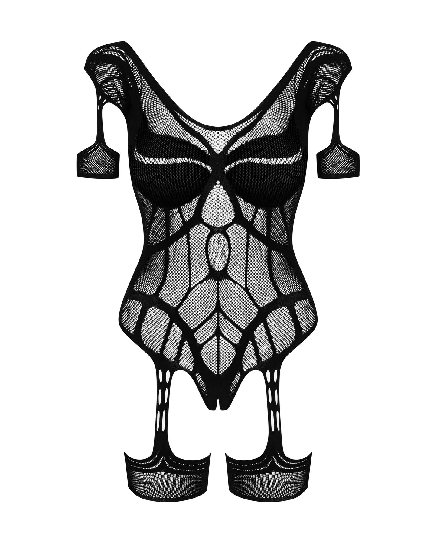 Crotchless Garter Bodysuit Obsessive Luscious - STREET STYLE