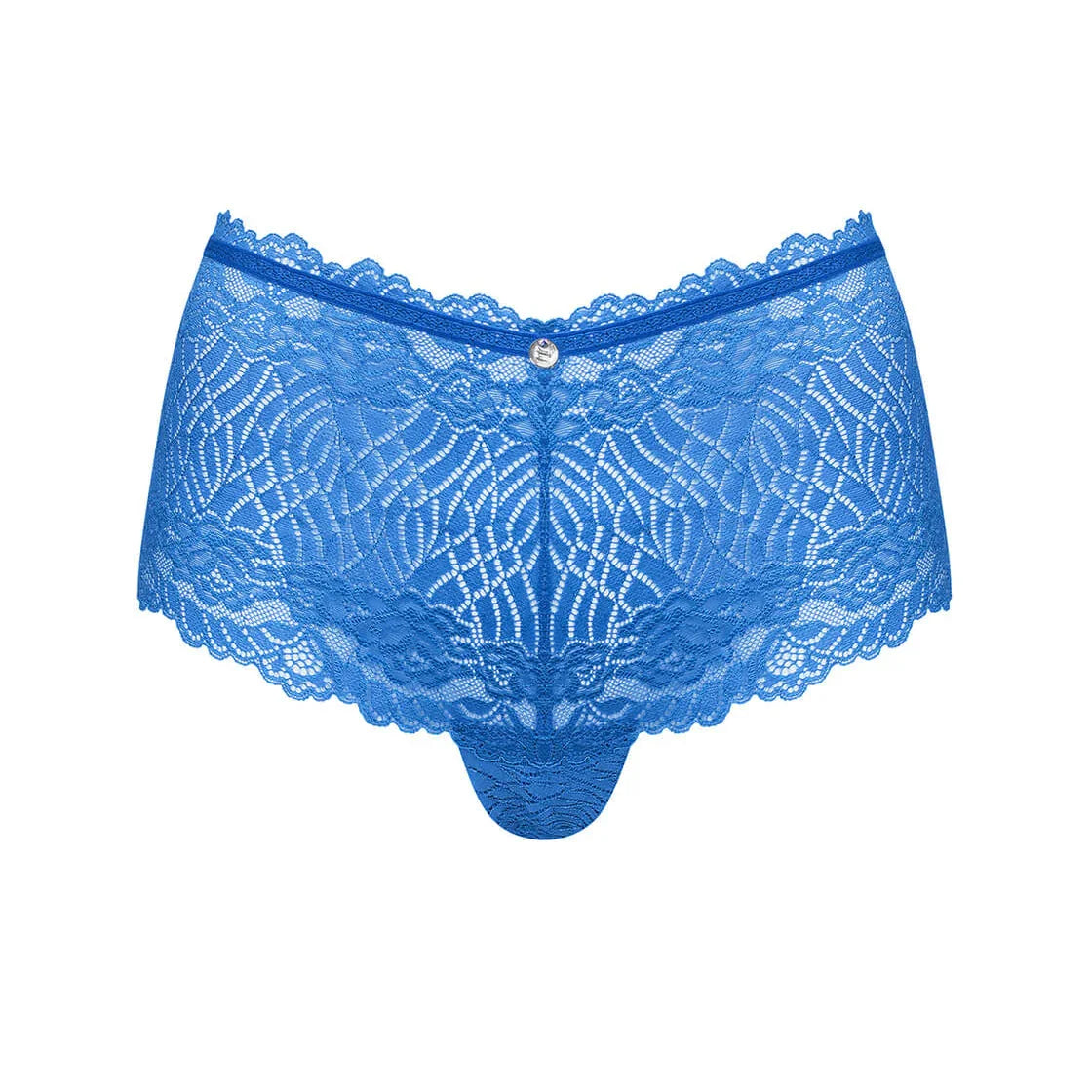 Seductive Lace Peek-A-Boo Shorties Panty Obsessive Bluellia - STREET STYLE
