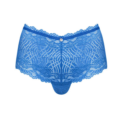 Seductive Lace Peek-A-Boo Shorties Panty Obsessive Bluellia - STREET STYLE