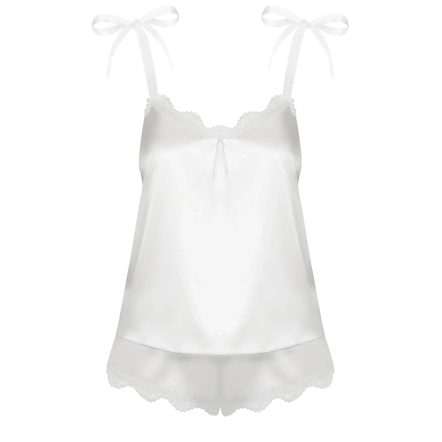 Smooth Satin Top & Panty Obsessive Prima Neve - STREET STYLE