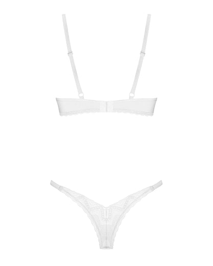 Sexy Sheer Demi Bra & Thong Panty Obsessive Alissium - STREET STYLE