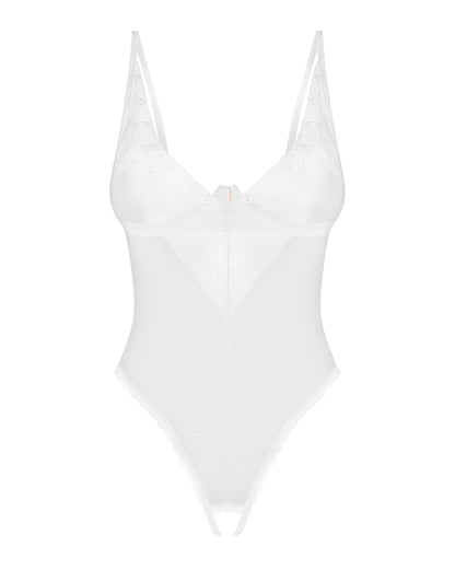 Sheer Crotchless Teddy Obsessive Alissium - STREET STYLE