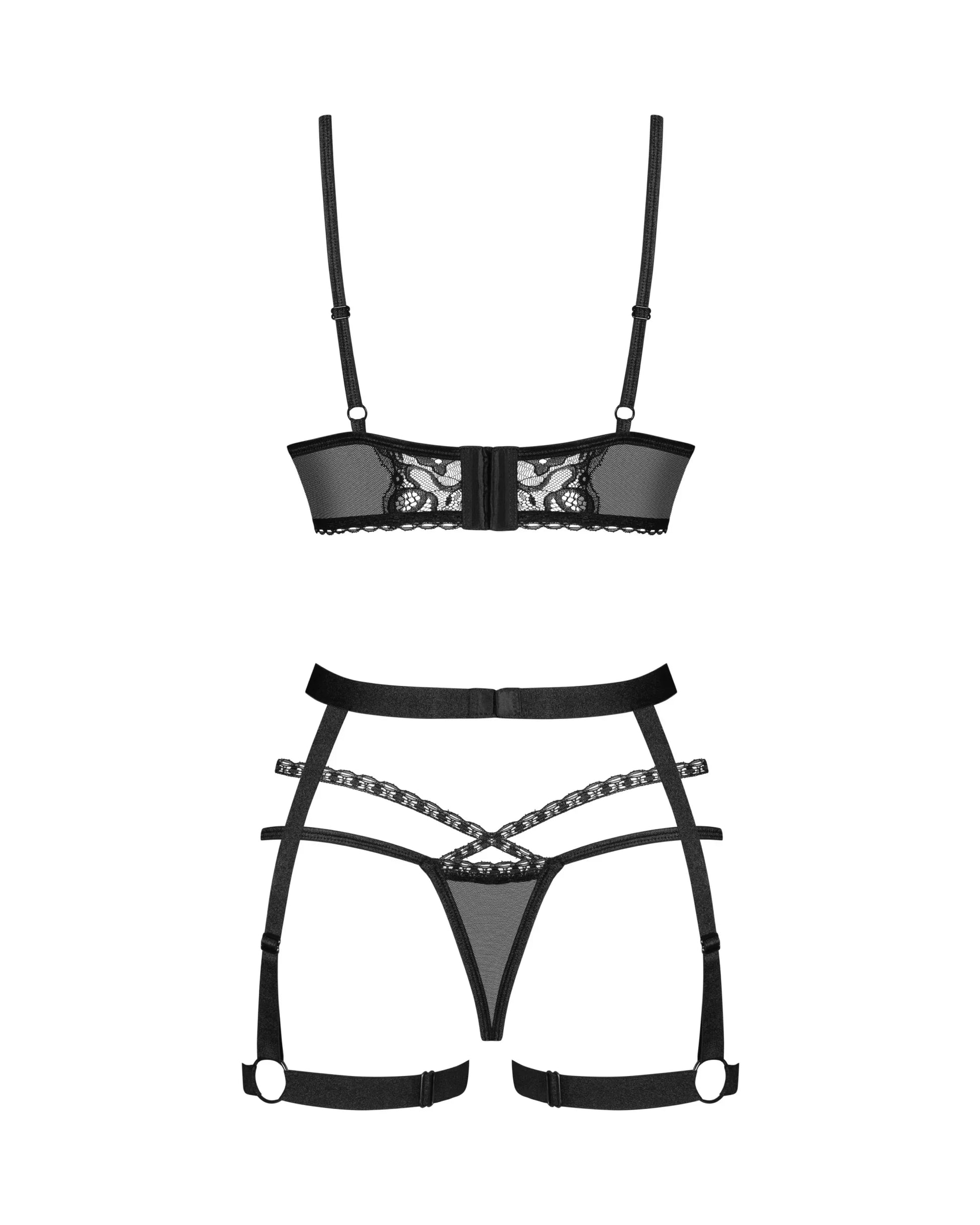 Bondage Inspired Lingerie Set Obsessive Blomentis - STREET STYLE
