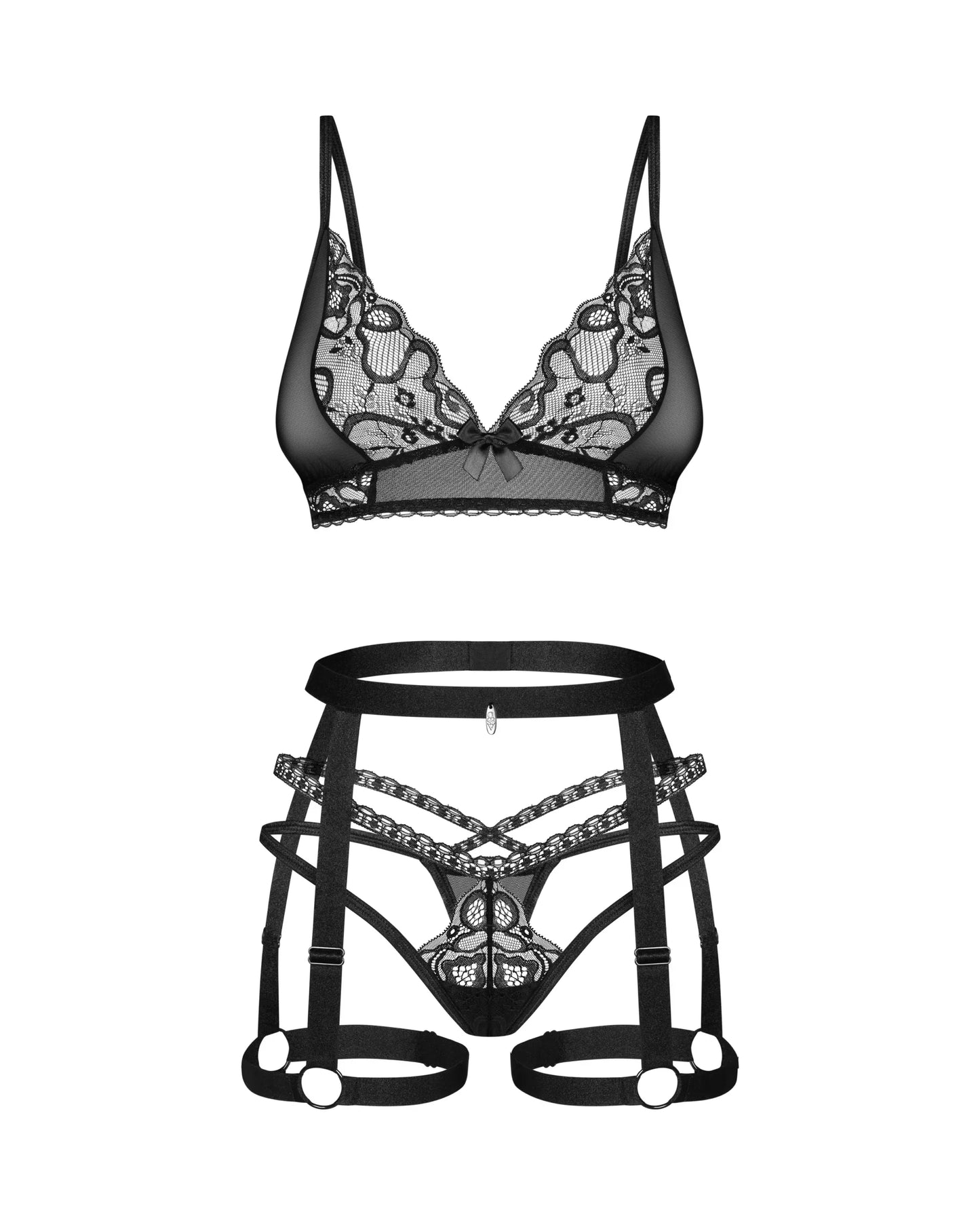 Bondage Inspired Lingerie Set Obsessive Blomentis - STREET STYLE