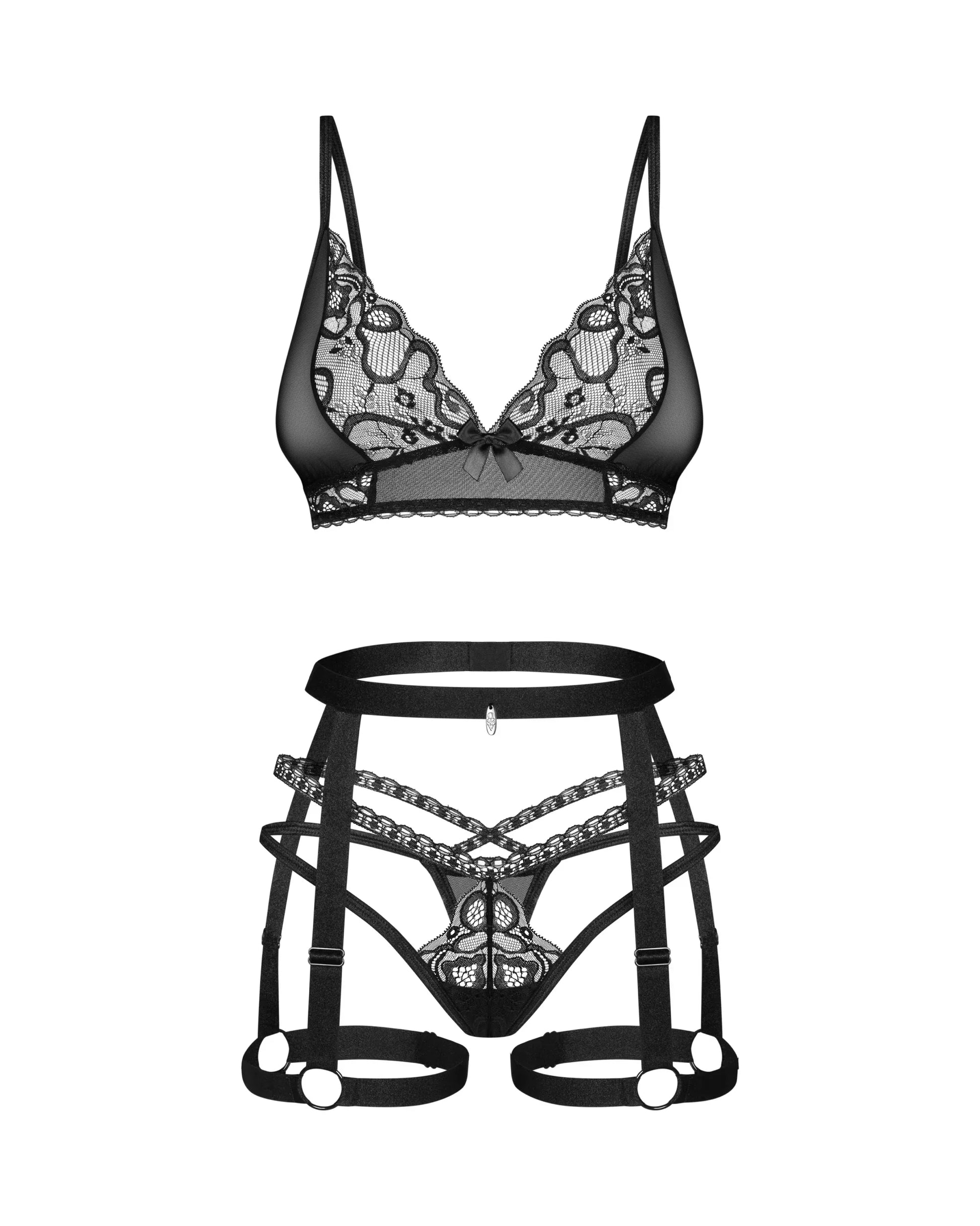 Bondage Inspired Lingerie Set Obsessive Blomentis - STREET STYLE