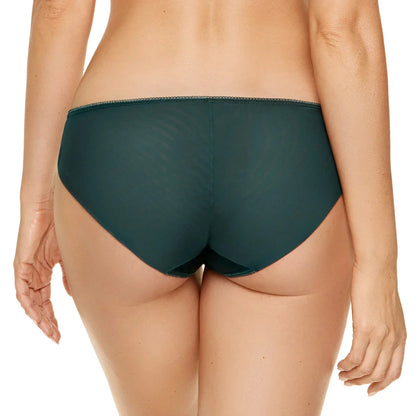 Semi Sheer Low Rise Bikini Panty Pamela Pine Green - STREET STYLE