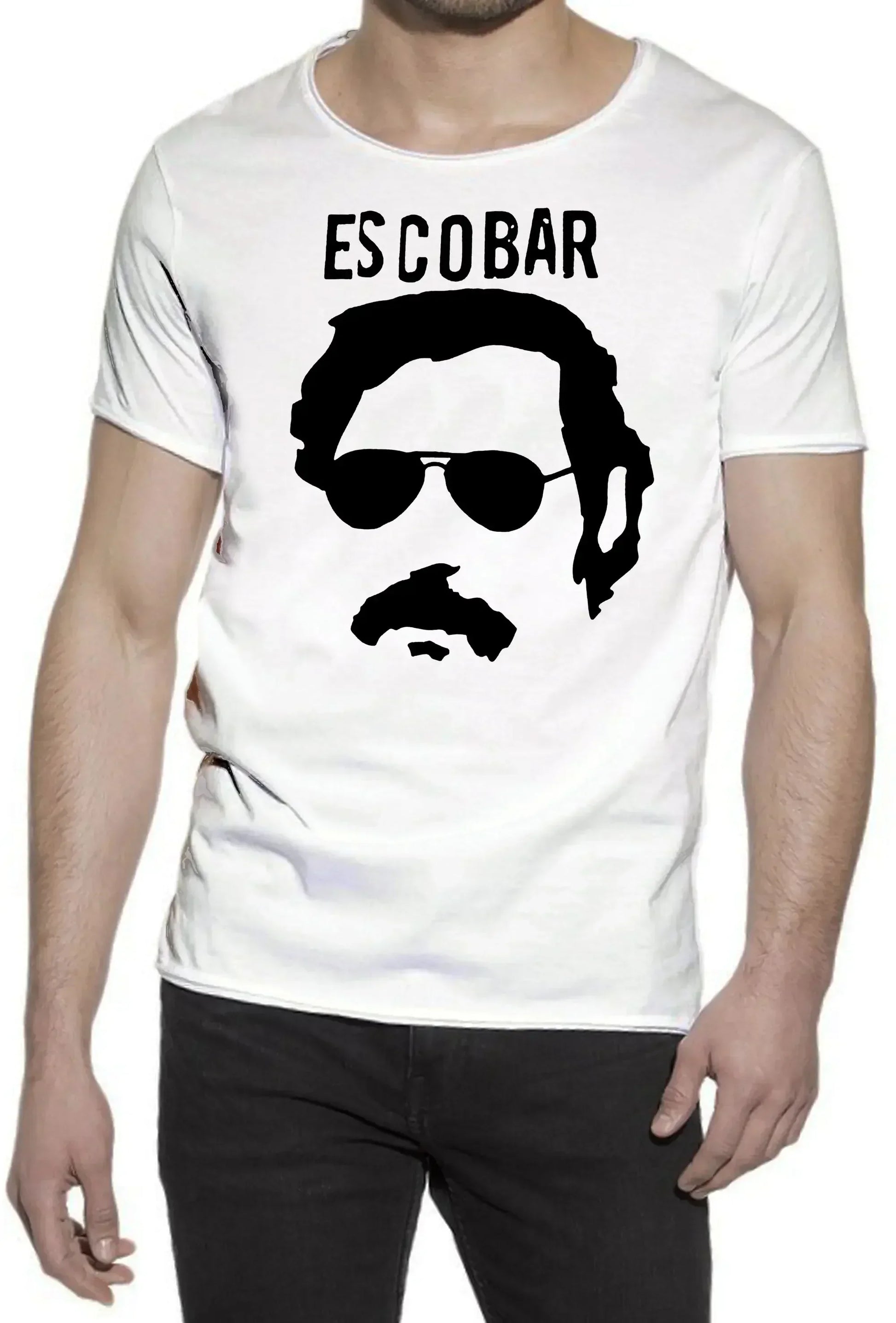 Pablo Escobar Hijo de Puta 18-98 T-shirt Urban Slub Men Uomo 100% Cotone Fiammato JK - STREET STYLE