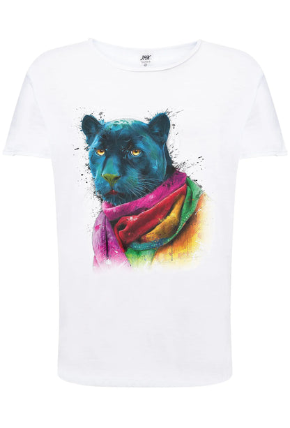 Panther Color Stilizzato 18-20-59 T-shirt Urban Slub Men Uomo 100% Cotone Fiammato JK - STREET STYLE
