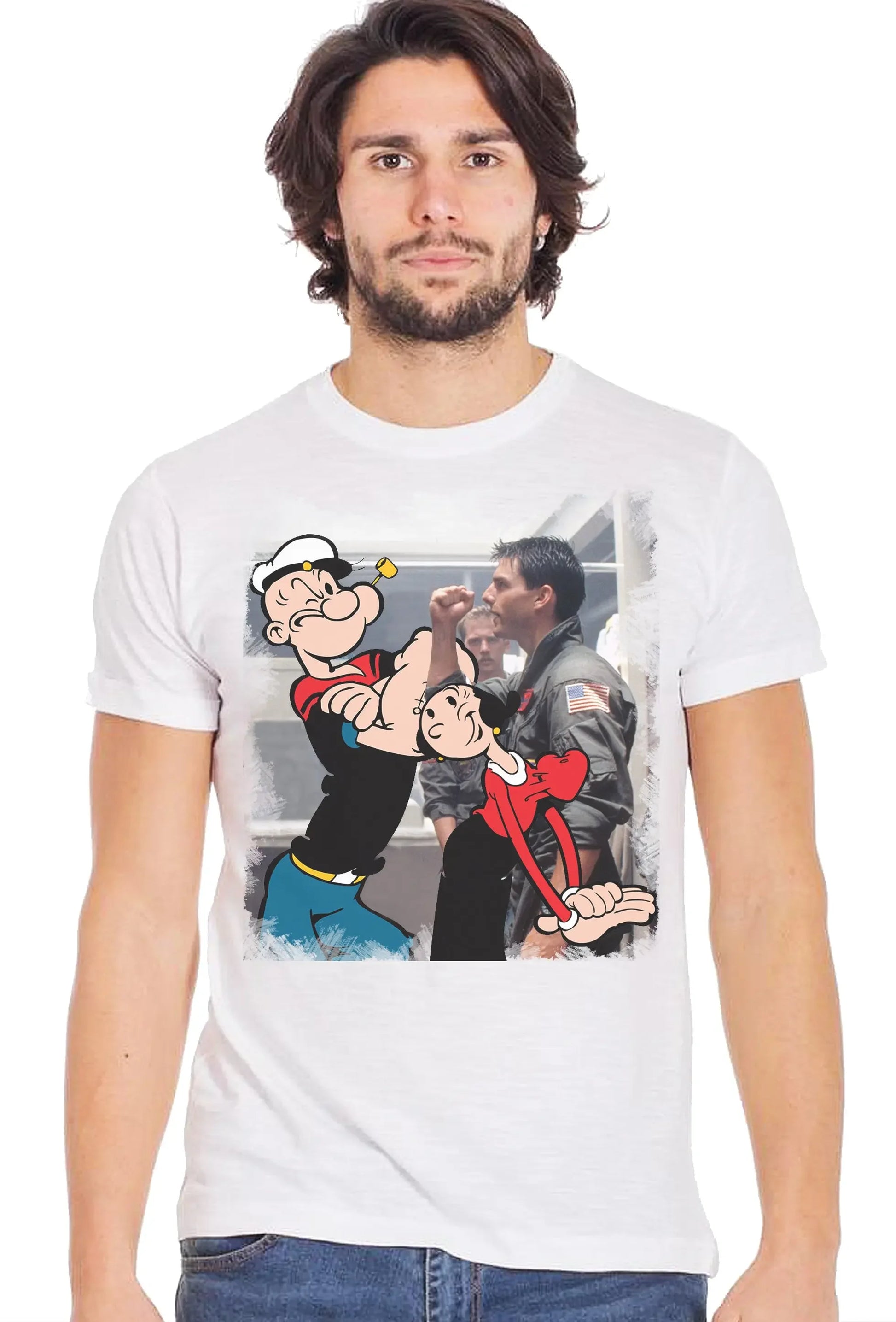 Popeye & Olivia – T-shirt Uomo Urban Slub 100% Cotone - STREET STYLE