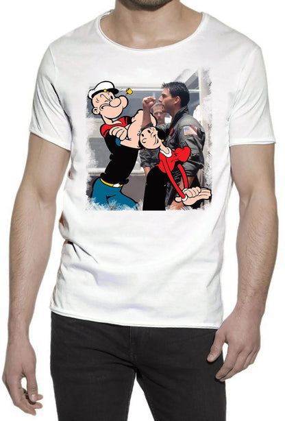 T-shirt Uomo Popeye & Olivia | Street Style Cotone Bio - STREET STYLE
