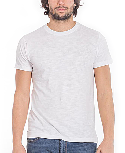 Personalizza N°3 T-shirt Slub M01 BS Fiammato Uomo