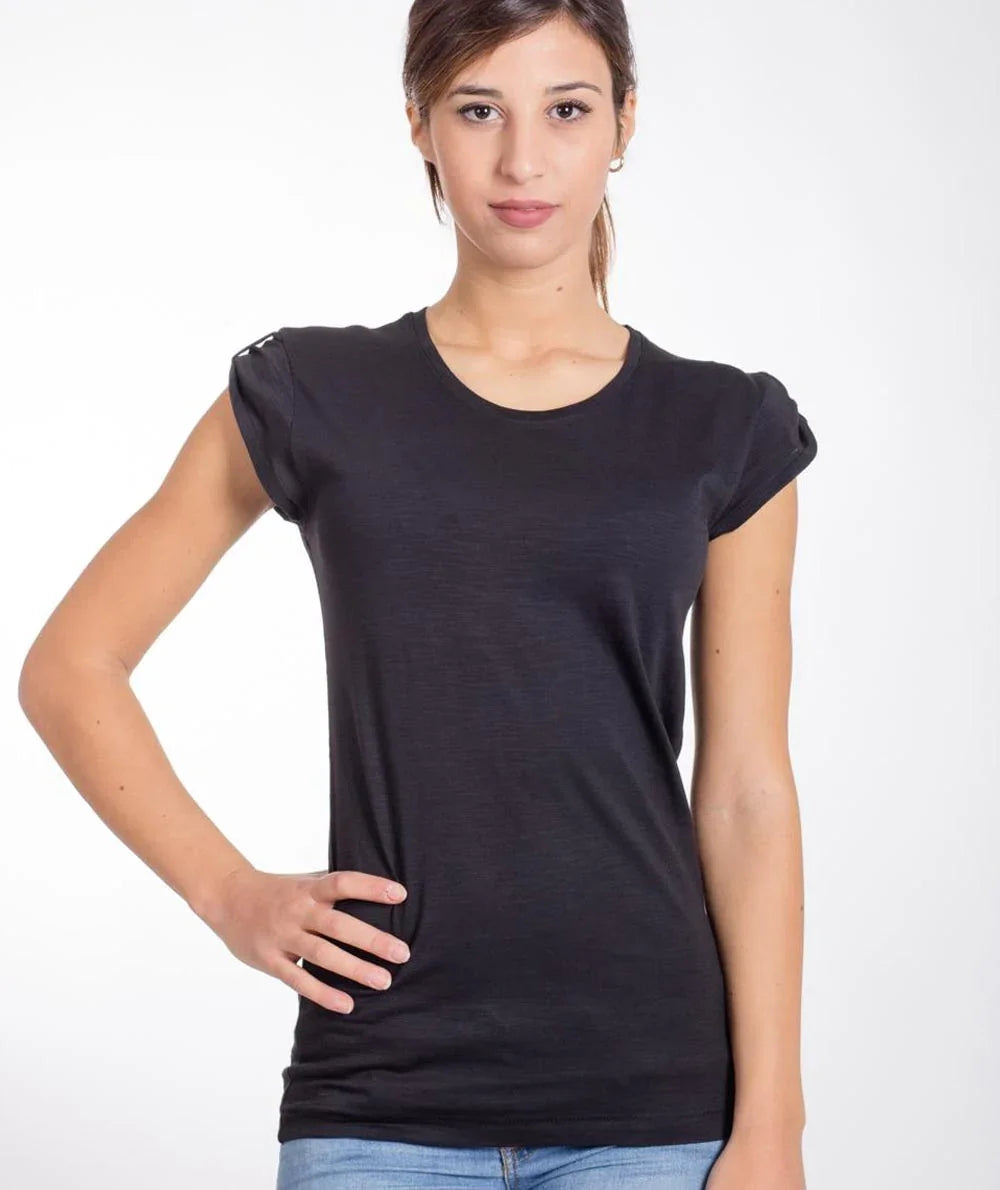 Personalizza T-shirt Slub Lady Donna 100% Cotone Fiammato BS - STREET STYLE