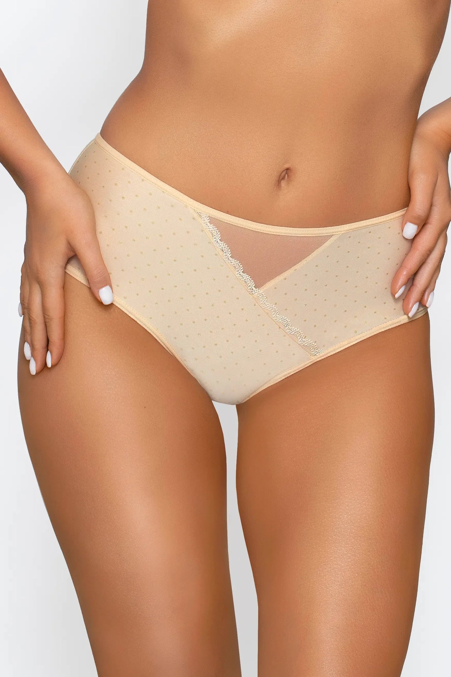 Classic Full Brief Panty PariPari Sophia Beige - STREET STYLE