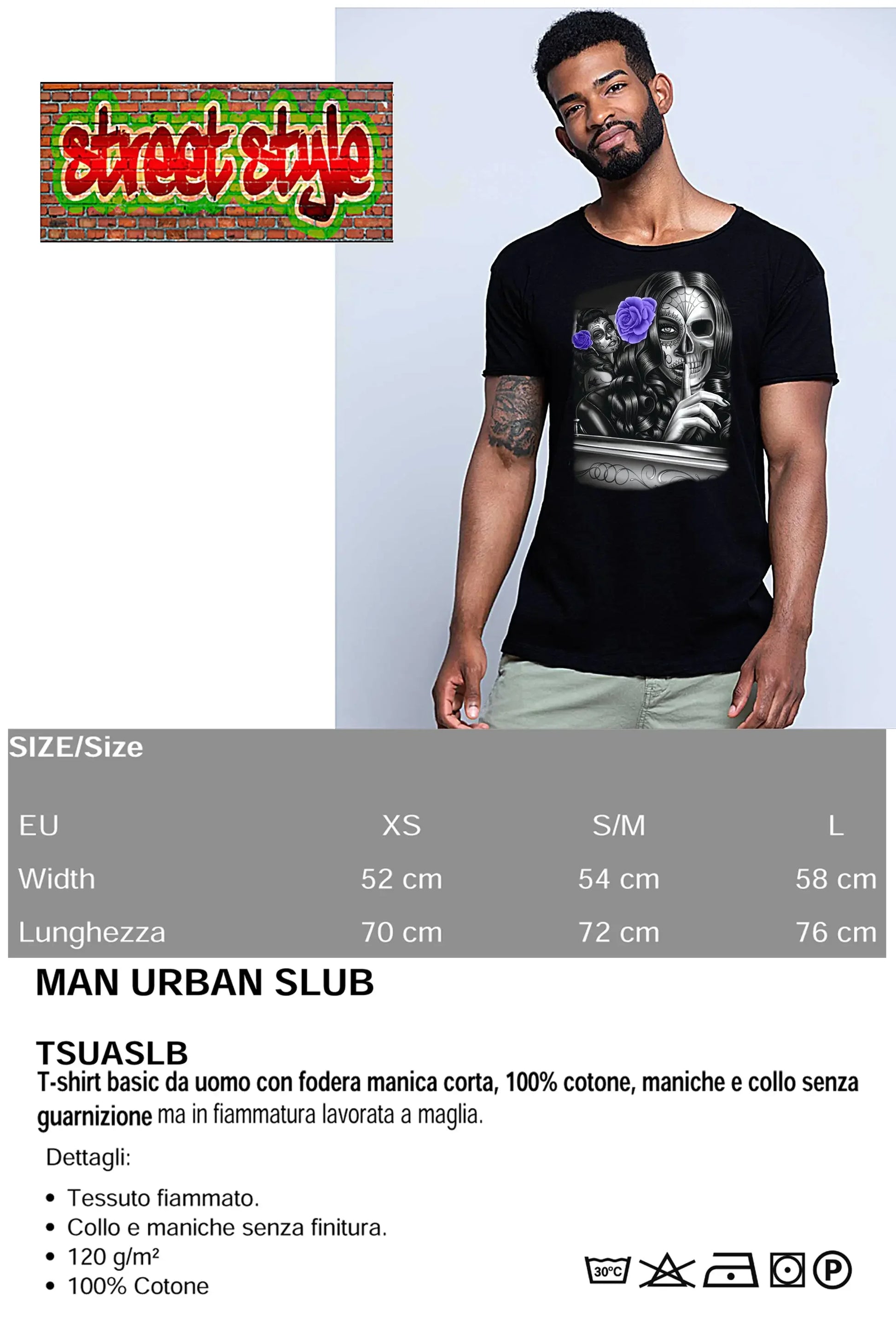 Secrets Gonzales Tattoo Skull - T-shirt Uomo Urban - STREET STYLE