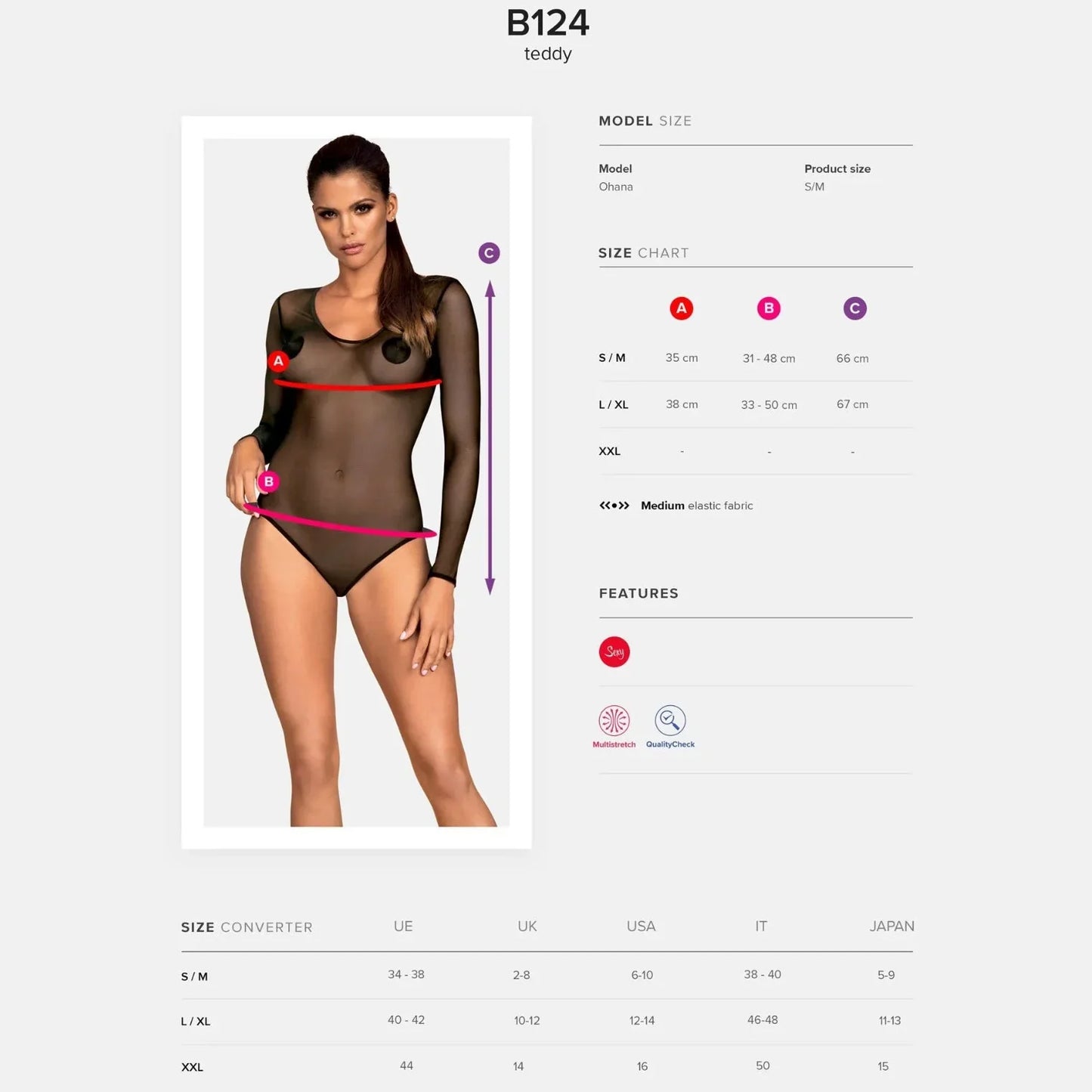 Sheer Bodysuit Obsessive Senia - STREET STYLE