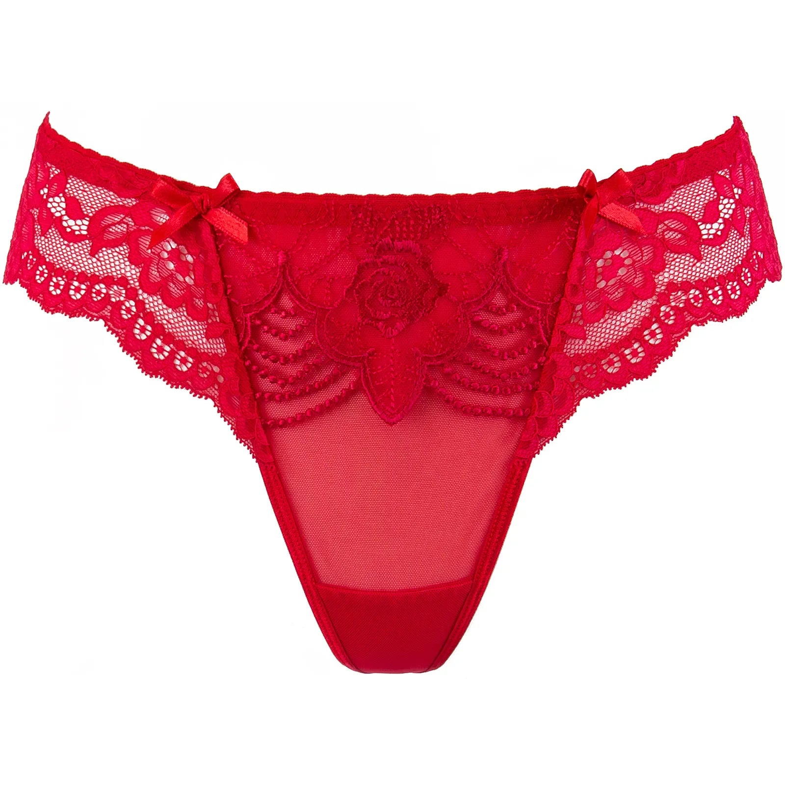 Sheer Lace Thong Panty Axami Valentine - STREET STYLE