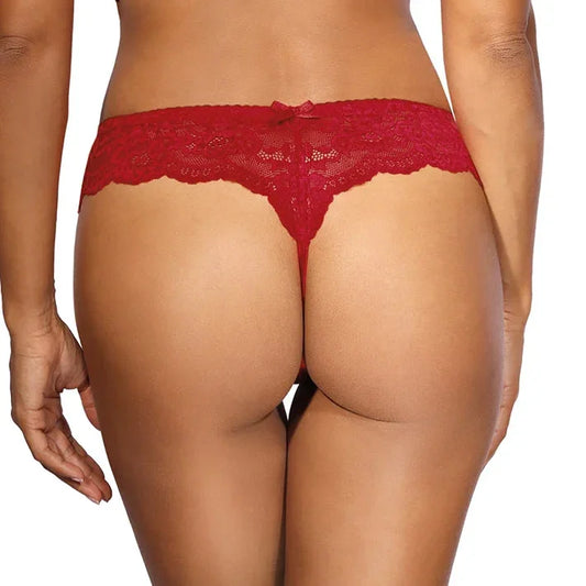 Sheer Lace Thong Panty Axami Valentine - STREET STYLE