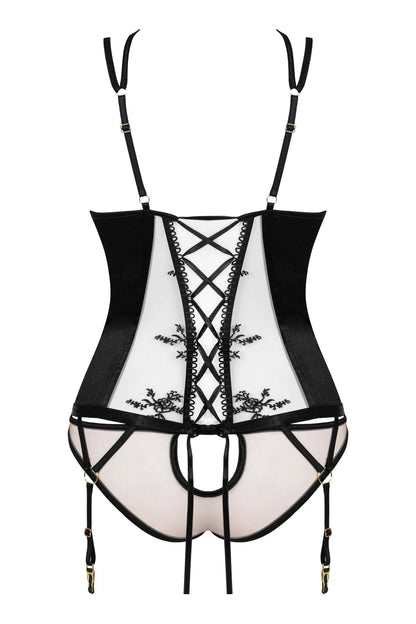 Sheer Mesh Corset Beauty Night Gianna - STREET STYLE