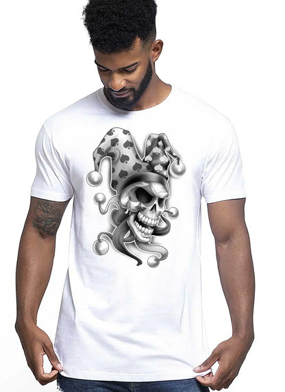 Skull Giolly Asso Tattoo 9004 T-shirt Urban Men Uomo 100% Cotone Pettinato JK - STREET STYLE