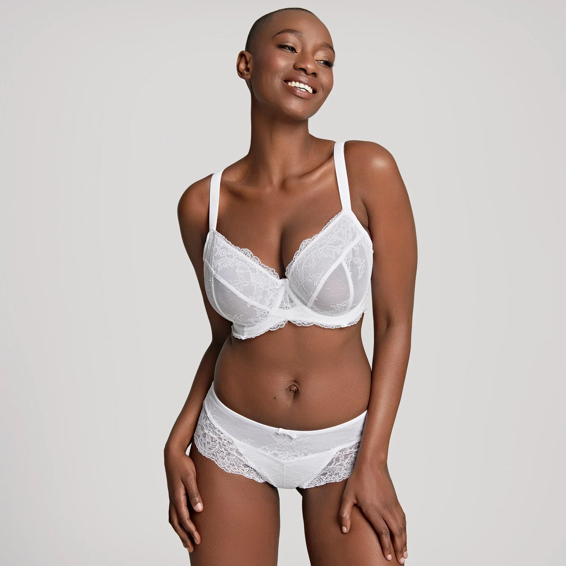 Panache Ana Brief Soft Lace Panty White - STREET STYLE