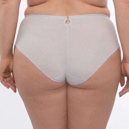 Sheer Mesh Tulle Embroidered Brief Panty Sweet - STREET STYLE