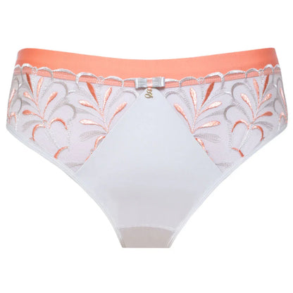 Sheer Mesh Tulle Embroidered Brief Panty Sweet - STREET STYLE