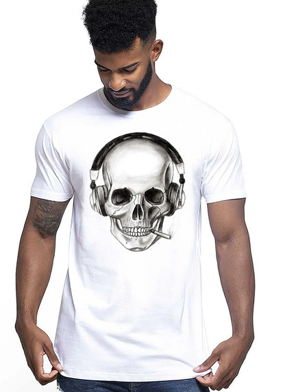 Tattoo Designs Skull Motor Tattoo 9062 T-shirt Urban Men Uomo 100% Cotone Pettinato JK - STREET STYLE