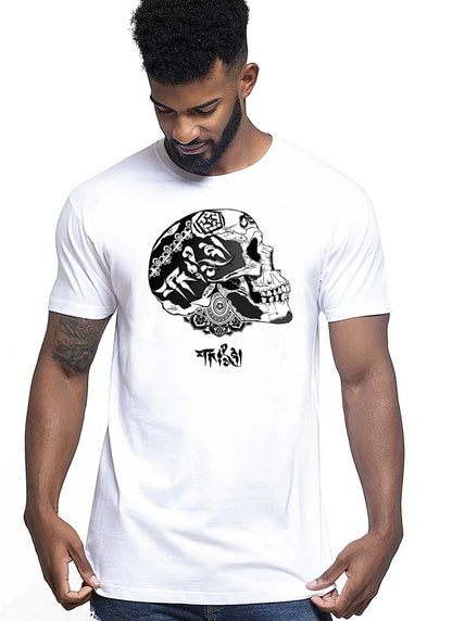 Tattoo Tribal Skull Zombi Tattoo 9031 T-shirt Urban Men Uomo 100% Cotone Pettinato JK - STREET STYLE