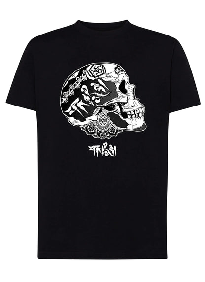Tattoo Tribal Skull Zombi Tattoo 9031 T-shirt Urban Men Uomo 100% Cotone Pettinato JK - STREET STYLE