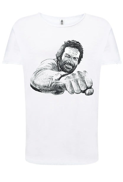 T-shirt Bud Spencer Pugno – Cotone Fiammato Uomo - STREET STYLE