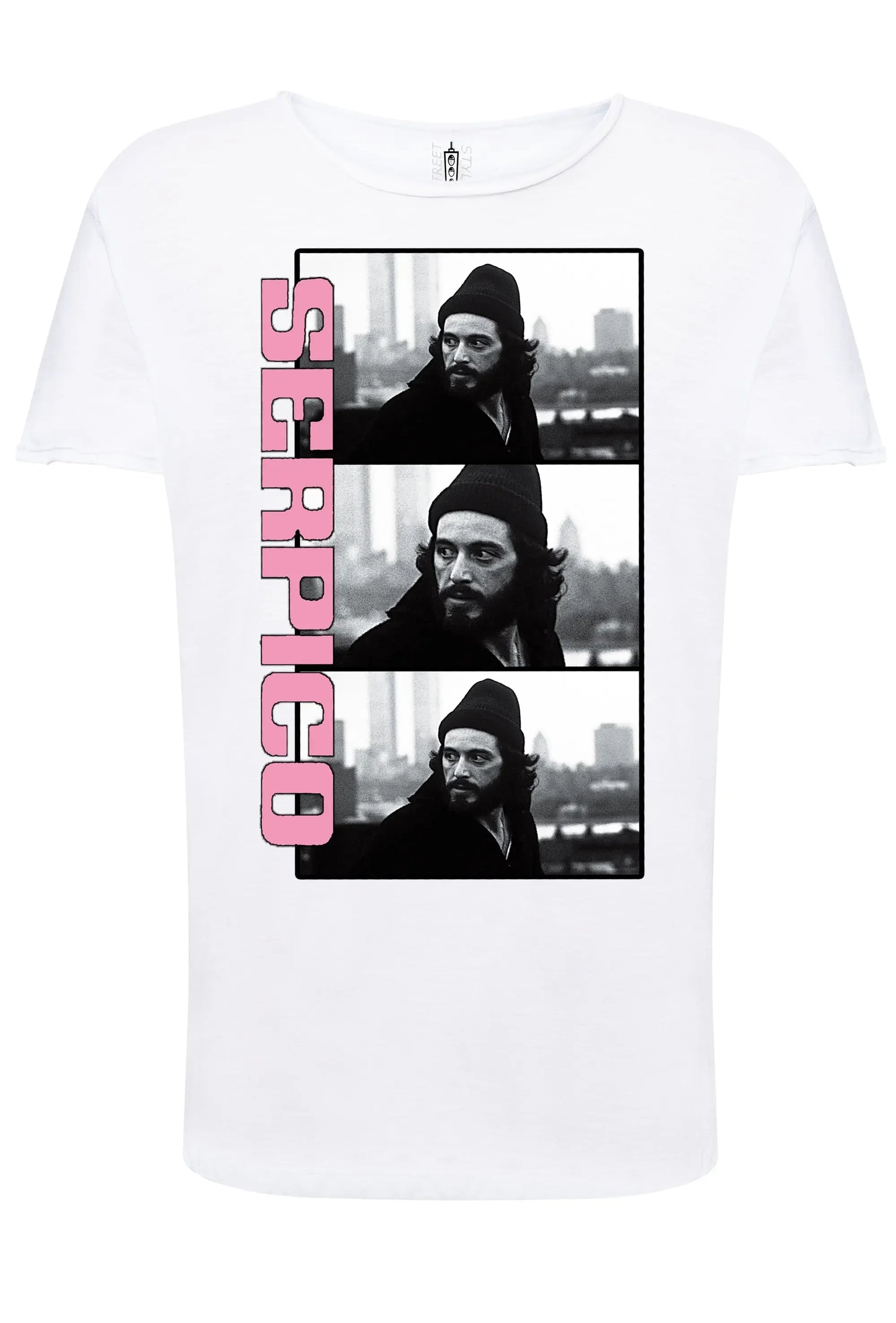 The Legend Serpico - T-Shirt Uomo Cotone Fiammato - STREET STYLE