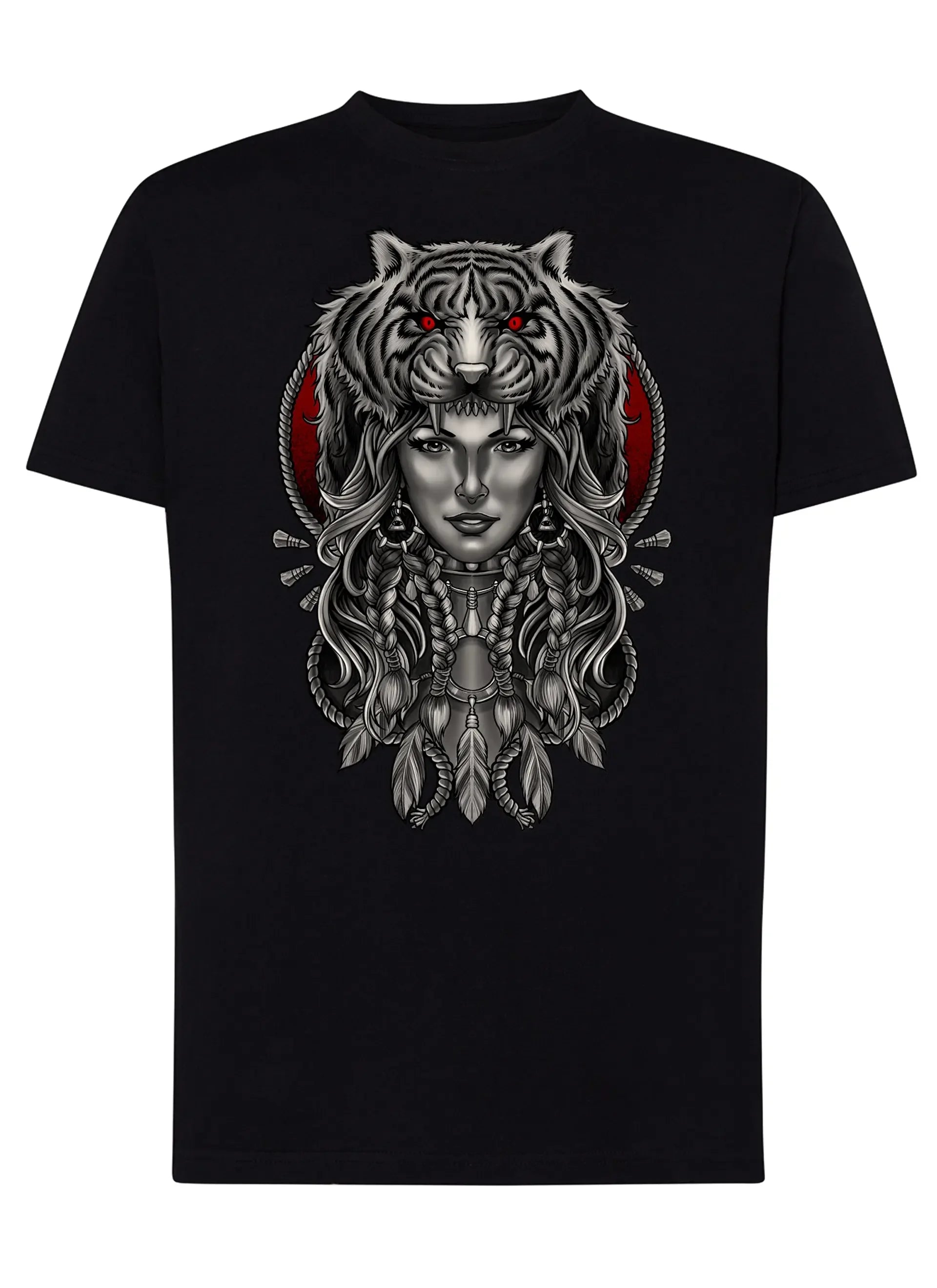 Tiger Hat Skull Motor Tattoo 9056 T-shirt Urban Men Uomo 100% Cotone Pettinato JK - STREET STYLE