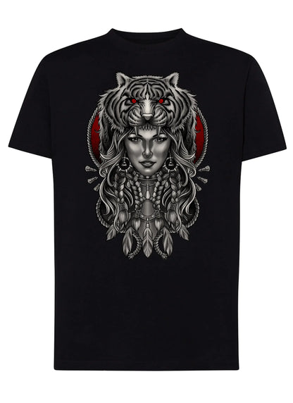 Tiger Hat Skull Motor Tattoo 9056 T-shirt Urban Men Uomo 100% Cotone Pettinato JK - STREET STYLE