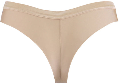 Soft Brazilian Thong Panty Axami Stripe Nude - STREET STYLE