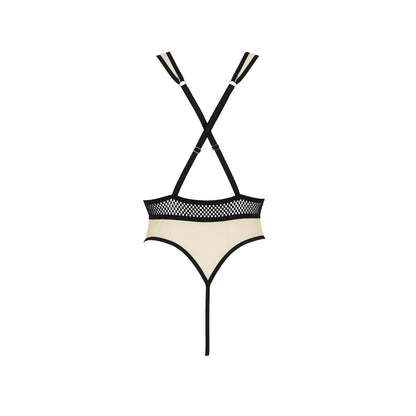 Sheer Mesh Deep V-Neck Bodysuit Passion Viena - STREET STYLE