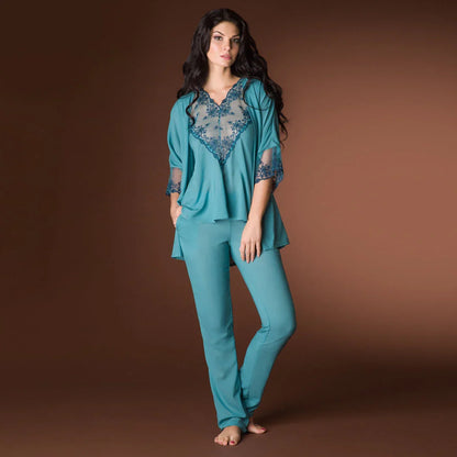 Sheer Lace Pajama Top Vova Lingerie Cosima - STREET STYLE