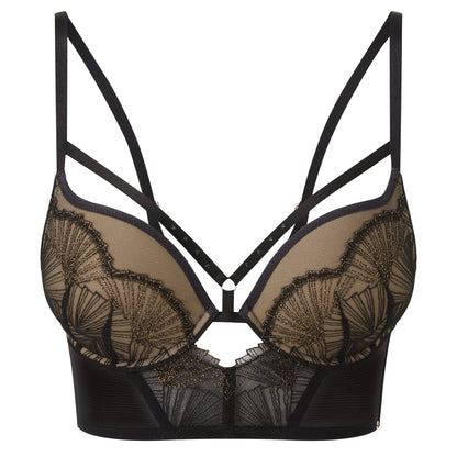Gossard VIP Captivate Longline Padded Plunge Bra - STREET STYLE
