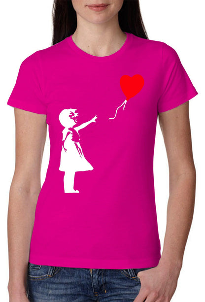 Bambina Banksy 3500 Lady T-Shirt Donna 100% Cotone Pettinato JK - STREET STYLE