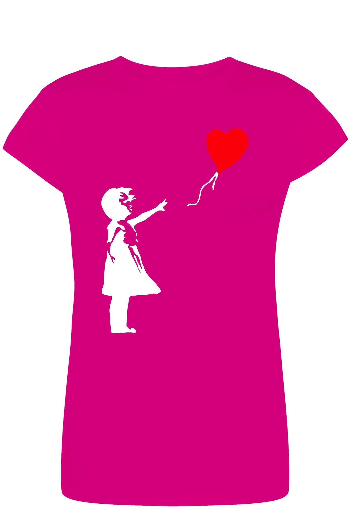 Bambina Banksy 3500 Lady T-Shirt Donna 100% Cotone Pettinato JK - STREET STYLE