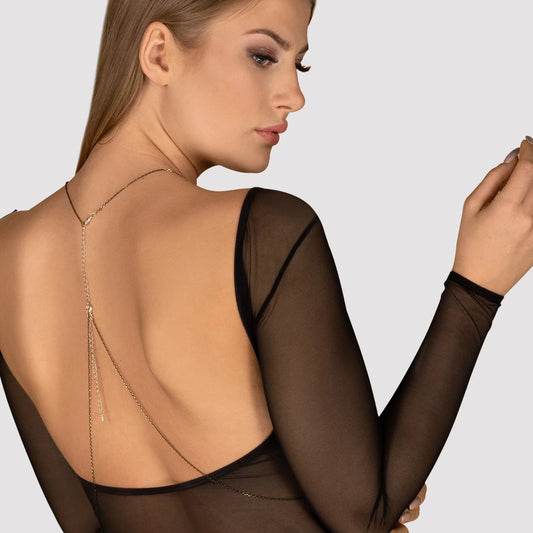 Gold Bikini Body Chain Obsessive Bijou - STREET STYLE