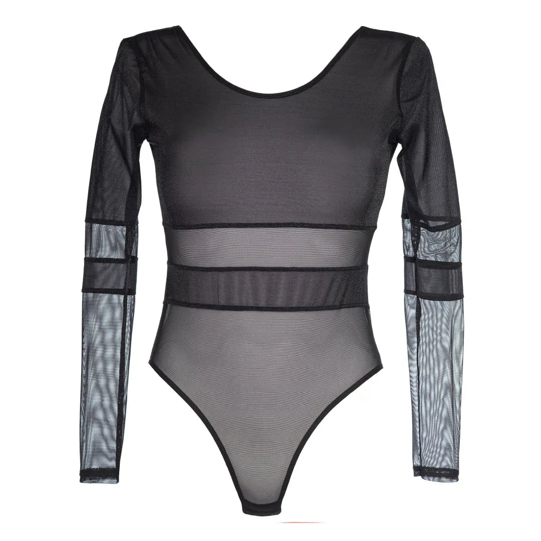 Axami Miami Vibe Sheer Shimmer Mesh Teddy - STREET STYLE